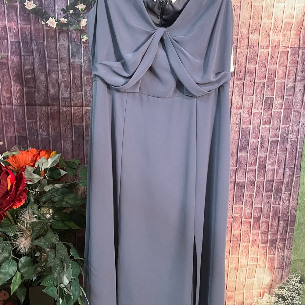 Elegant Gray Evening Dress